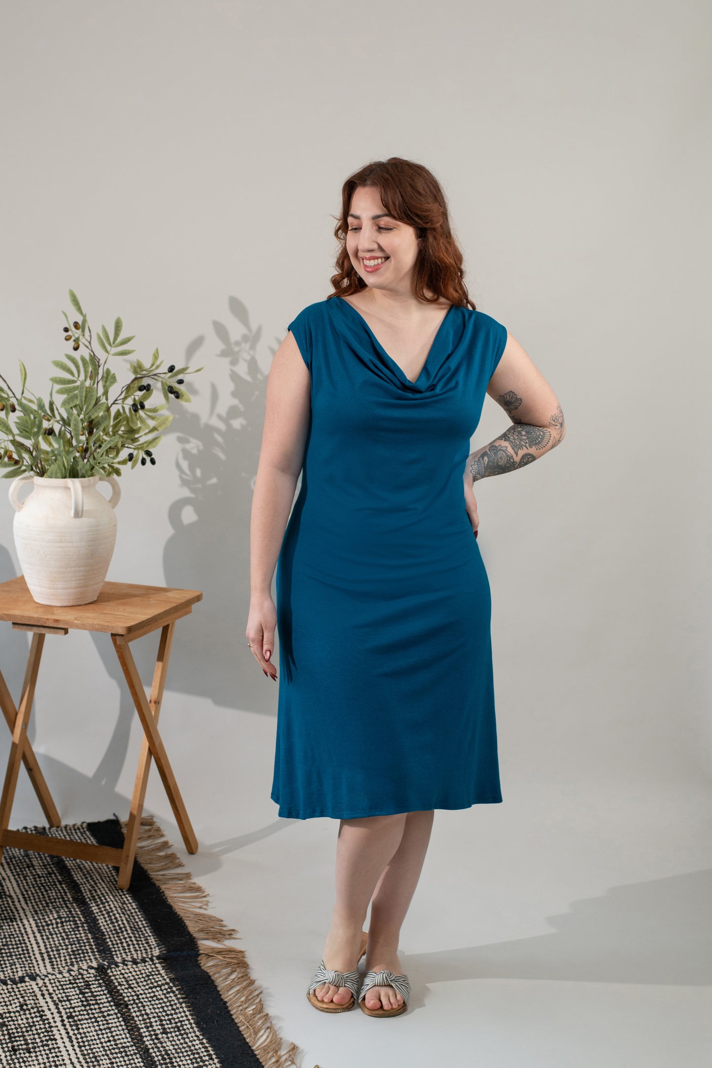Hippolyta Cowl Dress